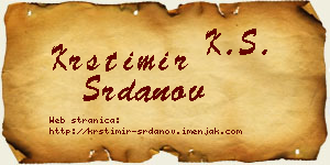 Krstimir Srdanov vizit kartica